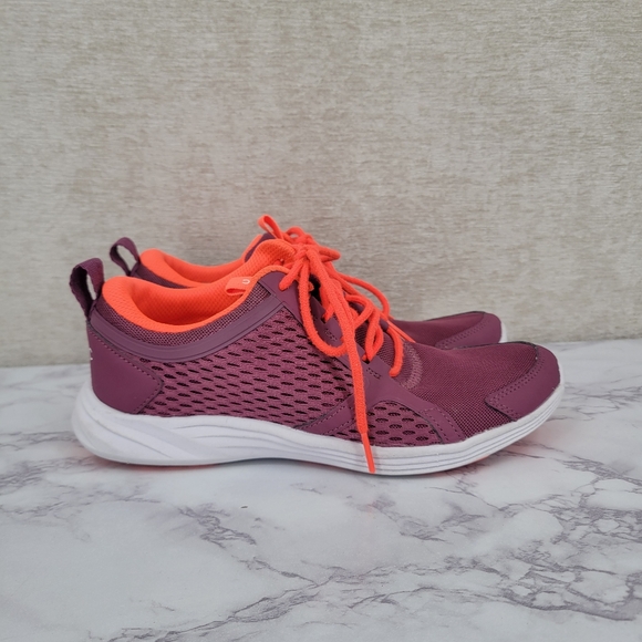 Vionic Agile Ingrid Women's Purple Berry and Orange Athletic Walking Shoes - Picture 1 of 12